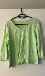 Lichtgroene V-hals T-shirt met 3/4de mouwen, Kleding | Dames, T-shirts, Maat 38/40 (M), Ophalen of Verzenden, Zo goed als nieuw