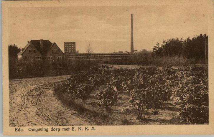 Ede Omgeving dorp met E.N.K.A.st 1932 uitg Rembrandt, Verzamelen, Ansichtkaarten | Nederland, Gelopen, Gelderland, 1920 tot 1940