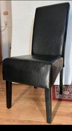 2 X Stevig Hout Stoelen, Huis en Inrichting, Stoelen, Ophalen, Twee, Zwart, Zo goed als nieuw
