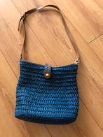 Blauwe Schoudertas met Rits & Binnenvak, Ophalen of Verzenden, Gebruikt, Blauw, Schoudertasje