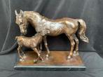 Paard/Paardje/Merrie/Veulen (PJ Mene) brons/bronzen, Ophalen of Verzenden