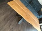Salontafel eikenhout industrieel, Ophalen, Gebruikt, 100 tot 150 cm, Eikenhout