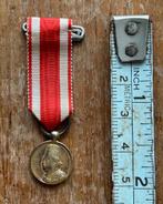 miniatuur medaille PBX Indië KNIL, Verzamelen, Ophalen of Verzenden, Nederland, Lintje, Medaille of Wings