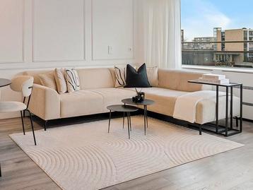 Hoekbank Japandi nieuwstaat beige 200x256x74 lounge  beschikbaar voor biedingen
