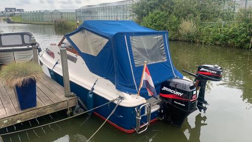 Kajuit bootje Shetland 570, Watersport en Boten, Motorboten en Motorjachten, Polyester, Tot 6 meter, Benzine, 50 pk of meer, Ophalen