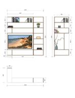 Maatwerk Boekenkast / TV meubel, Huis en Inrichting, Kasten | Stellingkasten, Ophalen, Nieuw