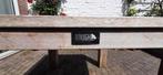 Rough tuintafel teak, Tuin en Terras, Tuintafels, Ophalen, Gebruikt, Vierkant, Teakhout