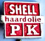 SHELL-haardolie PK vierkant speldje, Verzamelen, Speldjes, Pins en Buttons, Verzenden, Zo goed als nieuw, Merk, Speldje of Pin