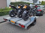 Motortrailer / motoraanhanger voor 1, 2 of 3 motoren te huur, Diensten en Vakmensen, Verhuur | Auto en Motor, Aanhangwagen