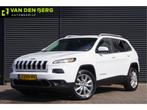Jeep Cherokee 2.4 LIMITED, 190PK AUT. LEDER, XENON, TREKHAAK, Automaat, 188 pk, Gebruikt, Wit