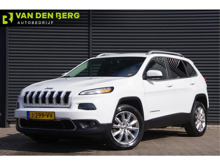 Jeep Cherokee 2.4 LIMITED, 190PK AUT. LEDER, XENON, TREKHAAK, Auto's, Jeep, Bedrijf, Te koop, Cherokee, ABS, Achteruitrijcamera