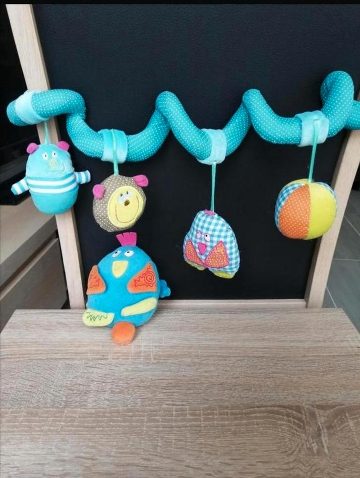 Boxspiraal / Kinderwagenspiraal met Muziekdoosje - Uil, Kinderen en Baby's, Speelgoed | Babyspeelgoed, Zo goed als nieuw, Mobiel