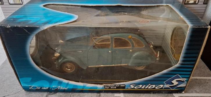 1.18 citroen 2cv, Hobby en Vrije tijd, Modelauto's | 1:18, Zo goed als nieuw, Auto, Solido, Ophalen of Verzenden