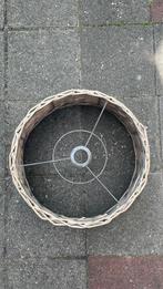 Rieten lampenkap, Huis en Inrichting, Lampen | Lampenkappen, Ophalen, Gebruikt, Beige, Rond