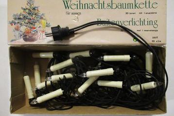 Vintage buiten kerstboomverlichting 15 lampjes in doos.  beschikbaar voor biedingen