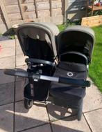 Bugaboo Donkey Duo zwarte kaki groen incl maxicosi, Ophalen, Bugaboo, Zo goed als nieuw, Combiwagen