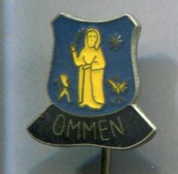 OMMEN epoxy op zilverkleurig speldje ( U_142a ) beschikbaar voor biedingen