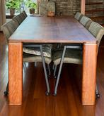 Grote Eettafel kersenhout 240 x 100 x77 cm, Huis en Inrichting, Tafels | Eettafels, Ophalen, Gebruikt, 100 tot 150 cm, 200 cm of meer