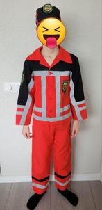 Brandweerpak/ verkleedkleren brandweer maat 128, Kinderen en Baby's, Carnavalskleding en Verkleedspullen, Ophalen of Verzenden