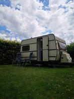 Vintage caravan Dethleffs (gepimpt), Caravans en Kamperen, Caravans, Treinzit, Tot en met 3, Particulier, Dethleffs