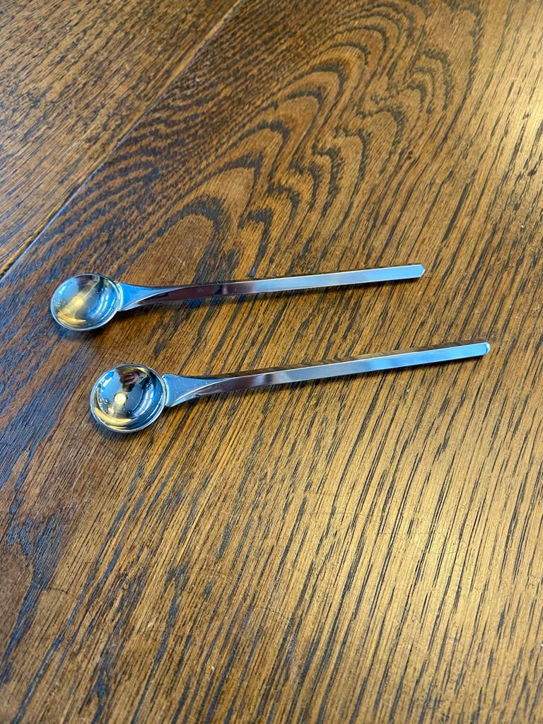 Verzilverde lepeltjes, Ophalen of Verzenden, Gebruikt, Zilver, Los bestek