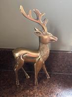Messing Dierenbeeld - Hert, Antiek en Kunst, Antiek | Koper en Brons, Ophalen of Verzenden