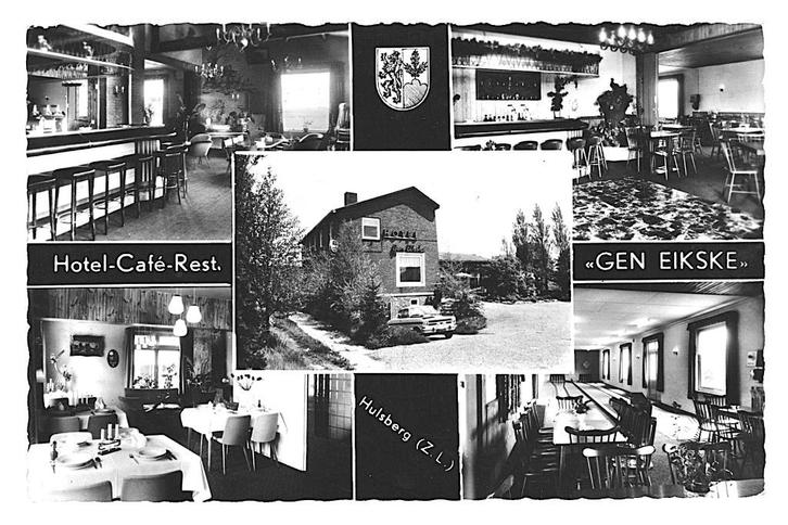 977189 Hulsberg Limburg 1968 Hotel Café Rest Gen Eikske, Verzamelen, Ansichtkaarten | Nederland, Gelopen, Limburg, 1960 tot 1980