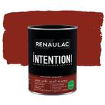 Renaulac lakverf (mat) bordeaux rood 1 liter, Nieuw, Ophalen of Verzenden, Lak, Minder dan 5 liter
