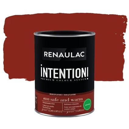 Renaulac lakverf (mat) bordeaux rood 1 liter, Doe-het-zelf en Verbouw, Verf, Beits en Lak, Nieuw, Lak, Minder dan 5 liter, Rood