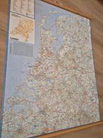Stoffen (?) landkaart schoolkaart Nederland, Ophalen, Gebruikt