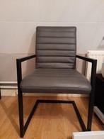 2 industriële stoelen, Huis en Inrichting, Stoelen, Ophalen, Zo goed als nieuw, Leer, Twee