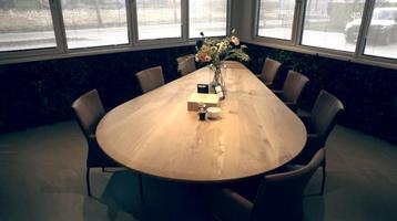 Zwaardtafel Le Havre eiken | 400x160cm | H76cm | Kwaliteit beschikbaar voor biedingen