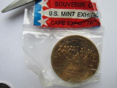 Zeldzame Amerikaanse penningen, bicentennial of Carter, Postzegels en Munten, Penningen en Medailles, Brons, Buitenland, Ophalen of Verzenden