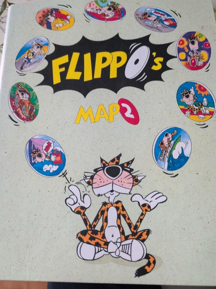 Flippo Map 2 - Pokémon, Cheetos, Looney Tunes, Verzamelen, Flippo's, Map, Album of Poster, Chester Cheetos, Guinness Record, Looney Tunes