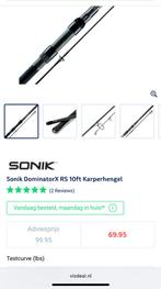 3x Nieuwe Sonik DominatorX RS 10ft Karperhengels, Watersport en Boten, Ophalen, Nieuw, Werphengel