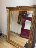 Gouden Spiegel met Sierlijst, Gebruikt, 100 tot 150 cm, Ophalen of Verzenden, 75 tot 100 cm