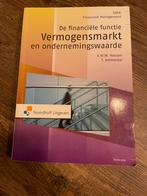 De financiële functie VERMOGENSMARKT en ondernemingswaarde, Ophalen of Verzenden, Zo goed als nieuw