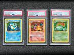 Pokémon SHADOWLESS Charizard Blastoise Venusaur PSA 7 NM TCG, Foil, Ophalen of Verzenden, Zo goed als nieuw, Meerdere kaarten