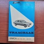 vraagbaak Simca 1307,1308,1309   1975-1979, Ophalen of Verzenden