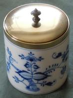 Nr L181: 1 Meissen stroopwafelpot met Zwiebelmuster, Ophalen of Verzenden