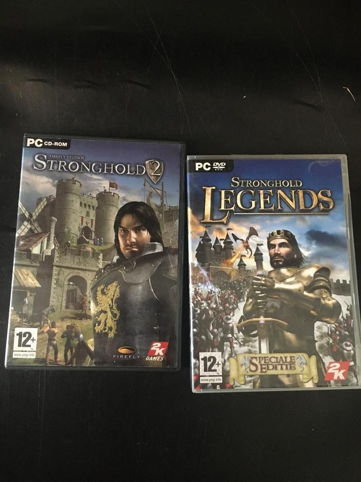 Stronghold Legend(special edition) en Stronghold 2, Spelcomputers en Games, Games | Pc, Zo goed als nieuw, Avontuur en Actie, 1 speler