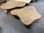 Salontafel Set Mangohout Japandi Stijl, Ophalen, Nieuw, 50 tot 100 cm, Overige vormen