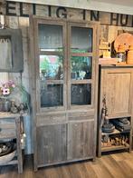Driftwood vitrinekast / buffetkast ., Ophalen, 100 tot 150 cm, 200 cm of meer, Breda
