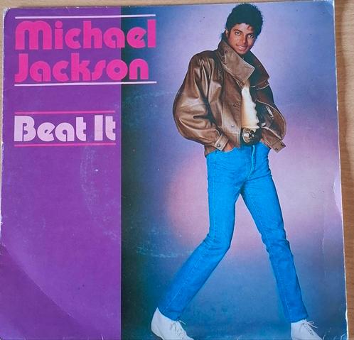 Michael Jackson,  Beat it. 1983.  *Zie tekst., Cd's en Dvd's, Vinyl | Pop, Zo goed als nieuw, 1980 tot 2000, Overige formaten