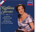 Kathleen Ferrier - Mahler, Brahms (CD), Cd's en Dvd's, Cd's | Klassiek, Ophalen of Verzenden, Romantiek, Vocaal