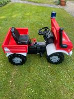 Brandweer Unimog traptractor, Kinderen en Baby's, Speelgoed | Buiten | Voertuigen en Loopfietsen, Ophalen, Zo goed als nieuw, Trapvoertuig