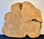 Boomschijf van olijfhout, Doe-het-zelf en Verbouw, Hout en Planken, Ophalen of Verzenden, Zo goed als nieuw, Plank, 50 mm of meer