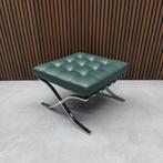 Knoll - Barcelona chair ottoman Bauhaus groen, Huis en Inrichting, Banken | Voetenbanken en Poefen, Nieuw, Ophalen of Verzenden