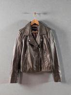 Studio AR leer leder jasje bruin metallic 42 XL extra large, Kleding | Dames, Jassen | Zomer, Ophalen of Verzenden, Zo goed als nieuw