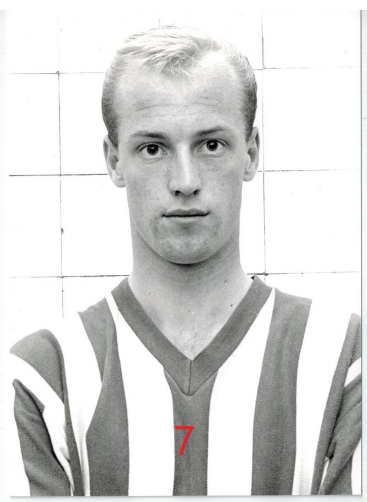 Foto van Gerrie ter Horst - Piet Bouts foto afdruk, Verzamelen, Sportartikelen en Voetbal, Gebruikt, Spelerskaart, Sparta, Ophalen of Verzenden